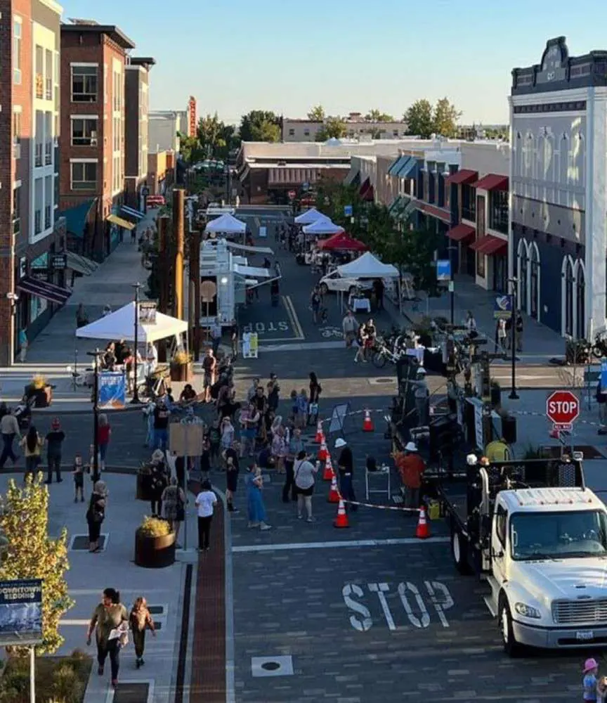 Downtown Redding community market